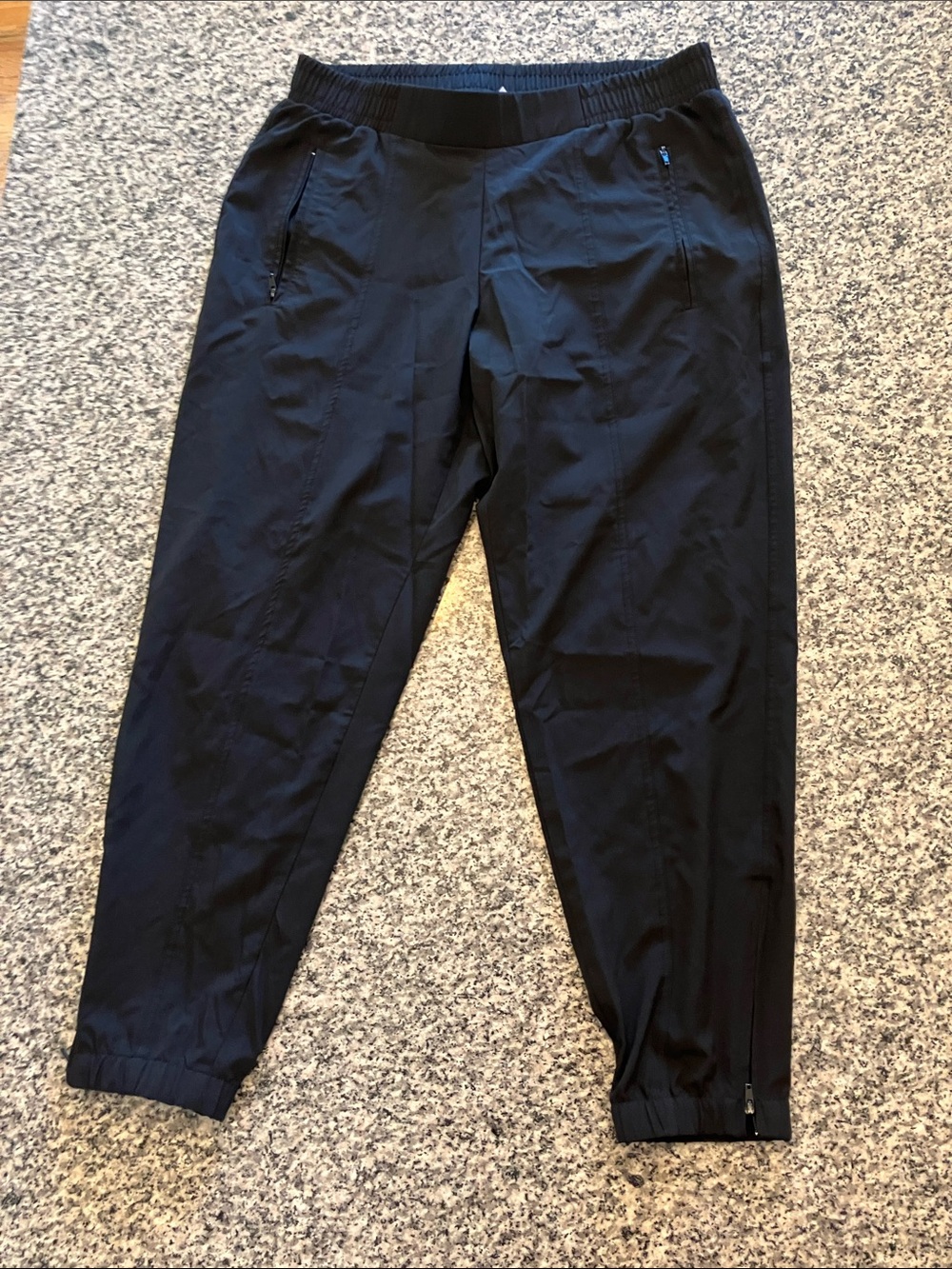 Old Navy Black Men's Athletic Jogger Pants with Zipper Pockets